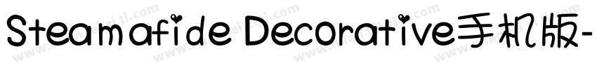 Steamafide Decorative手机版字体转换